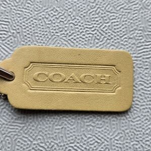 Coach Lime Green Hangtag Pre 94 One Sided Single Sided 1 Sided Vintage